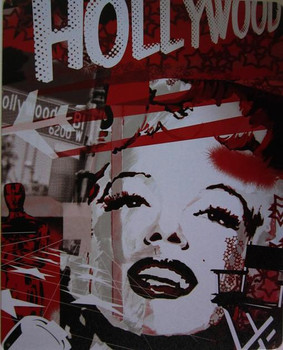 Marilyn Monroe-Hollywood Metal Sign Marilyn Monroe-Hollywood Metal Sign