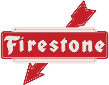 Firestone Tire  Laser Cut Advertising Metal Sign