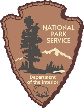 National Service Park Plasma Cut Metal Sign Advertisement