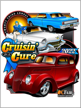 Crusin' for a Cure Sept 2022 Metal Sign