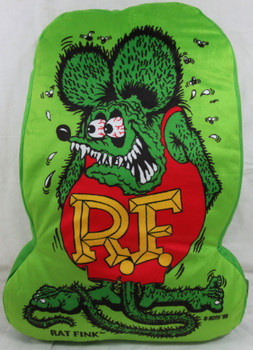 Rat Fink Cushion 20" tall by 16" wide by 2" deep