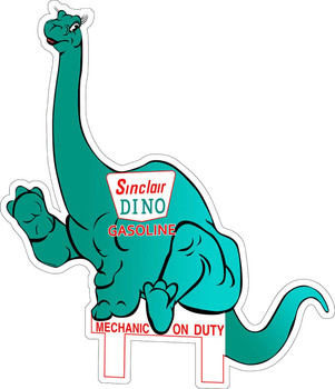 Sinclair Dino Mechanic Plasma Cut Advertising Metal Sign Sinclair Dino Mechanic Plasma Cut Advertising Metal Sign