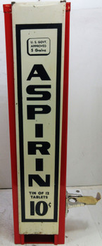 Aspirin Tin Container 10c Dispenser circa 1950's