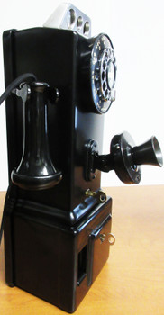 Automatic Electric Pay Telephone 3 Coin Slot 1930's #2