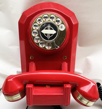 Automatic Electric Red Thermalite Monophone Telephone AE50 Jukebox