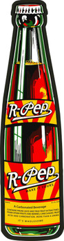 R-Pep Soda Bottle Laser Cut Metal Advertising Sign