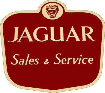 Jaguar Dealer Advertising Laser Cut Metal Sign