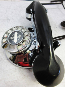 Automatic Electric Chrome Round Base Model #202 Circa 1930 Telephone
