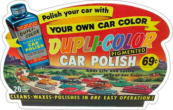 Dupli-Color Car Polish Plasma Cut Advertising Metal Sign