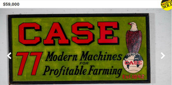 Case Farming Metal Advertisement Sign