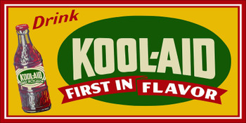 Kool-Aid Soda Metal Advertising Sign