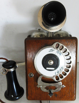 Strowger Automatic Electric Wood Dial Phone circa 1907 #2