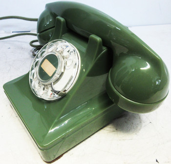 Western Electric Green Thermalite Model 302 Telephone Restored 1940's