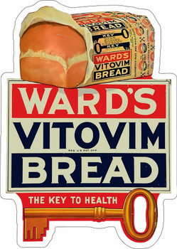 Ward's Vitovim Bread Laser Cut Metal Advertisement Sign