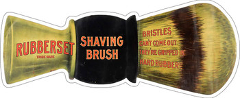 Rubberset Shaving Brush Laser Cut Metal Advertising Sign