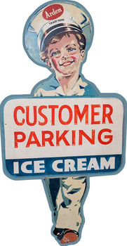 Arden Ice Cream Laser Cut Advertising Metal Sign