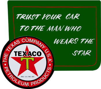 Texaco Star Laser Cut Metal Sign