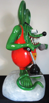 Rat Fink Mechanic Figure 43" Tall 