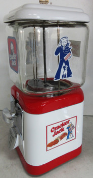 Acorn Penny  Round Gumball Dispenser Cracker Jack Theme Circa 1950's