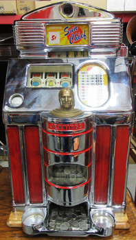 Jennings 5c Lite Up Sun Chief Slot Machine circa 1930's Nevada Club