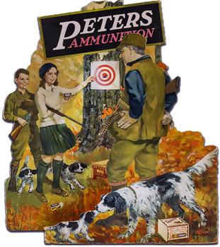 Peters Ammunition Laser Cut Advertising Metal  Sign