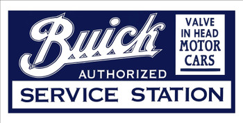 Buick Service Metal Advertising Sign 24" by 12"