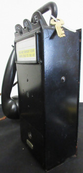 Gray Pay Station / Telephone w/ Handset Circa 1900's #2A