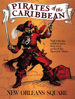 Pirates Caribbean Metal Sign