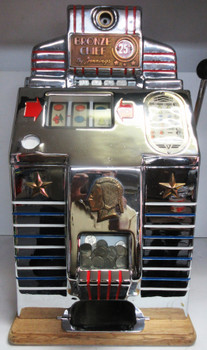 Jennings 25c Bronze Chief Chrome Slot circa 1940