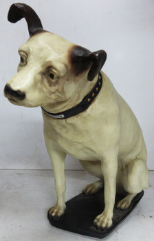 Nipper (RCA Dog) Plaster Statue 14" tall Vintage Circa 1950