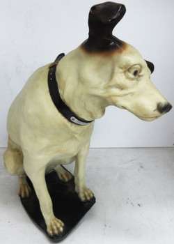 Nipper (RCA Dog) Plaster Statue 14" tall Vintage Circa 1950