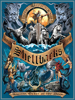 Shellbacks Ancient Order of the Deep Metal Sign