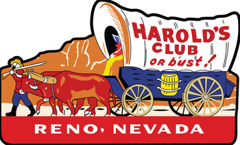Harrah's Club Stage Coach Reno Laser Cut Metal Signs