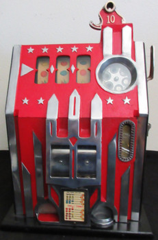 Pace Comet 10c Slot Machine with Gold Token Award Circa 1940's
