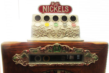 Caille Bros 5¢ Ben Hur Victorian Slot Machine Circa 1908