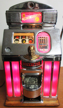 Jennings 5c Sun Chief Slot Machine Hotel Royal Nevada