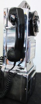 AE Chrome Pay Telephone Fully Restored Circa 1950's #B