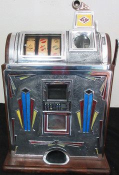Jennings 5c Victoria Gooseneck Slot Machine / Art Deco Design 1930