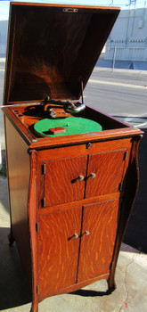 Victrola Victor Talking Machine Oak Cabinet Model A Circa 1918 504514