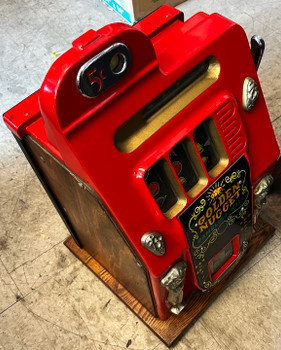 Mills Golden Nugget $1 Slot Machine Gold Flake/Black - American