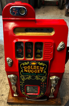 Mills 5c Golden Nugget Slot Machine Fully Restored