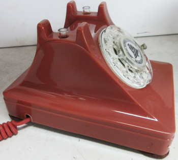 Western Electric Rose Pink Thermalite Model 302 Telephone Restored 1940's