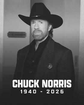 Share Chuck Norris 1940-2026 Metal Sign
