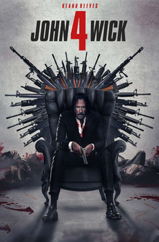 John Wick Movie 4 Advertisement Metal Sign