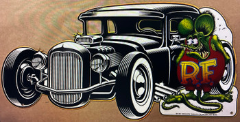 Hot Rod / Rat Fink Laser Cut Metal Sign