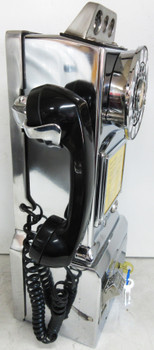 WE Chrome Pay Telephone Fully Restored Circa 1950's