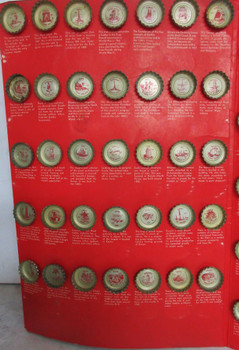 Tour the World Caps caps from Coke 100 caps circa 1950's