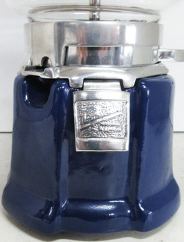 Share Northwestern 1c Blue Round Gumball Vend Dispenser Model 33 Circa 1930's