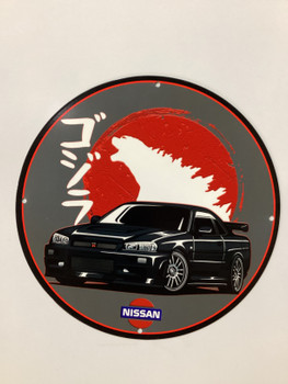 Nissan GTR Skyline Metal Sign