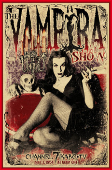 Vampira-Show Metal Sign